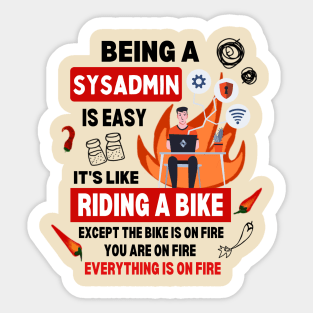 Funny Sysadmin Software Developers Hero Administrator System Admin Sticker